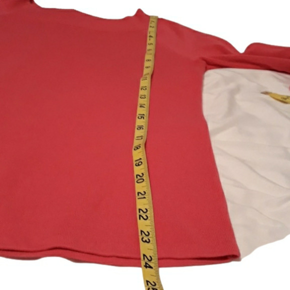 Talbots knit 3/4 sleeve fuchsia Top size small - Picture 9 of 9